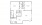 D2-2 - 2 bedroom floorplan layout with 2 baths and 1000 square feet.